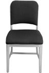 1002: Navy Upholstered Chair: $935 - $1,860