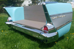 57 Chevy Bel Air Rear End Outdoor Bench