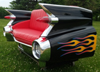 59 Cadillac Rear End Car Couch with Flames