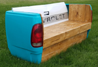 Chevrolot Truck Taligate Wooden Bench