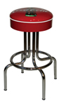 264-125cbb New Retro Dining Coke Bull's-Eye 24" or 30" Revolving Single Ring Barstool