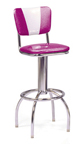300-921V - New Retro Dining 24" or 30" Revolving Arch Leg Barstool with "V" Back