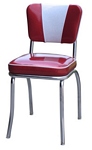 4120-4220 Heavy Duty (14 AWG) Retro Diner Chair - Dual Tone "V" Back