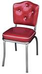 4150-4250 Heavy Duty (14 AWG) Retro Diner Chair - Crown Back with Diamond Button Tufting