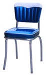 4199-4299 Heavy Duty (14 AWG) Retro Diner Chair - Chevy Head Roll with Hand Sewn Roll N Pleat Back