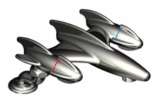 FH-1, Retro Rocket Ship Bar Tap