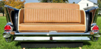 1957 Chevy 210 Car Couch with Leather Upholstery