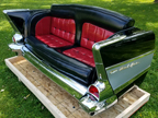 1957 Chevy Bel Air Rear End with Button Tufted Panels