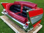 1957 Chevy Bel Air Rear End with Button Tufted Panels