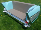 57 Chevy Bel Air Rear End Outdoor Bench