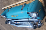 1957 Chevy Bel Air Front-end Wall Hanging with Painted Patina