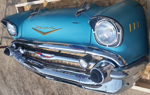 1957 Chevy Bel Air Front-end Wall Hanging with Painted Patina