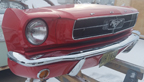 1965 Red Ford Mustang Front End Wall Hanging