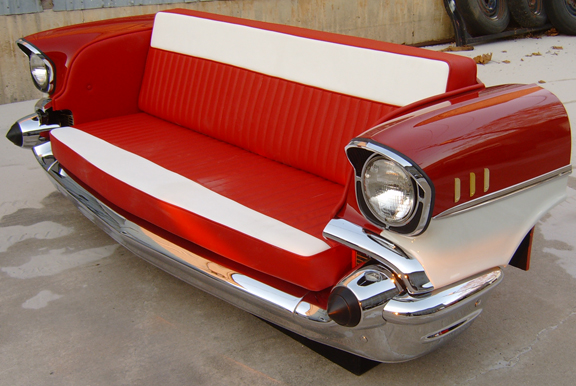 1957 Chevy Bel Aire Front End Car Couch on Sale