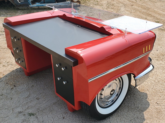 1957 Chevy Bel Air Car Desk for the Bronxville Diner