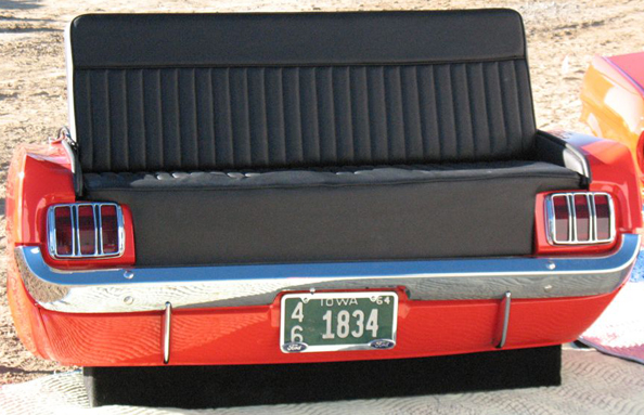 Flash Sale 1965 Ford Mustang Rear End Car Couch