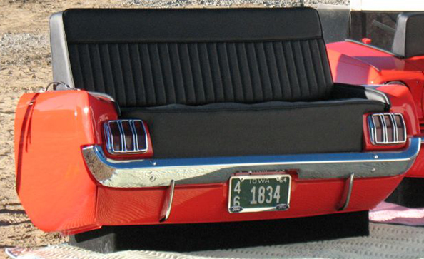 Flash Sale 1965 Ford Mustang Rear End Car Couch