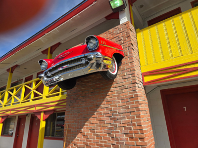 1957 CHevy Bel Air at the Hotel El Rancho, Gallup, NM