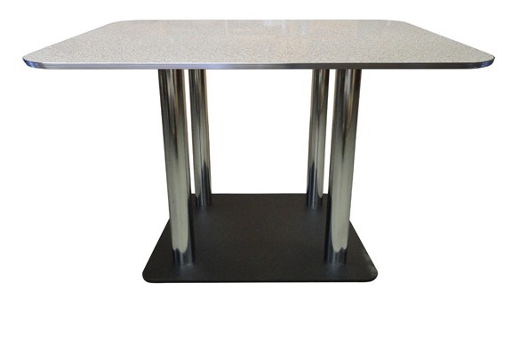 Retro Dining Table witha  C-30x30 - Four Column Base