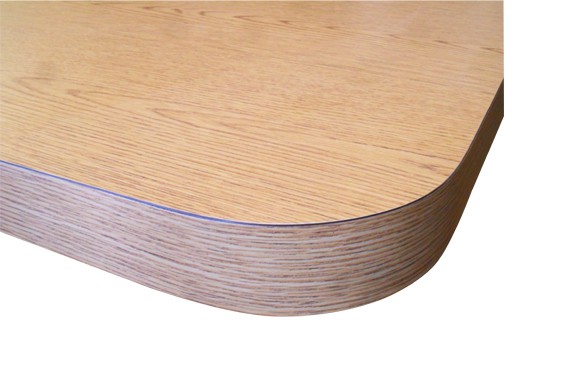 Restaurant Self Edge Laminated Table Top with 2.25 inch Edge