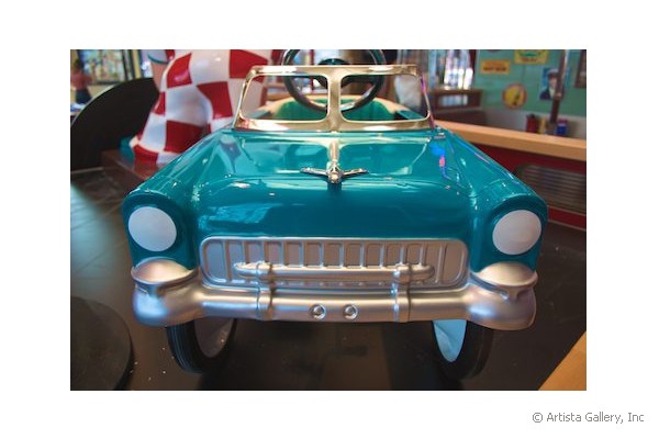 Daddy's Diner in Tempre, Finland restored kiddie car