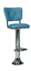 1500-921DT - New Retro Dining Revolving Grooved Ring Fountain Stool with Diamond Tuft Back and Ring Footrest