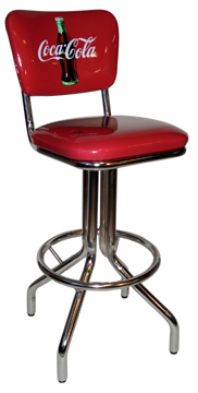 250-921CBB Coca Cola Single Foot Ring Spider Leg Coke Brand Stool