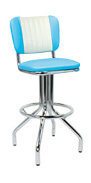 250-921MB Retro Spider Leg Bar Stool with Malibu Back