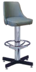 500-242WF - New Retro Dining 24" or 30" Barstool with Bucket Seat and Cross Feet