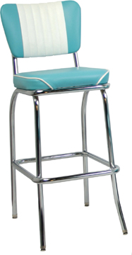 921 MBWF Malibu Back Waterfall Retro Bar Stool