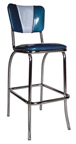 921V-BS - New Retro Dining Curved "V" Back Stool