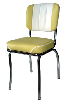 Chintaly Tracy Contemporary Dining Side Chair - White Vinyl - Set