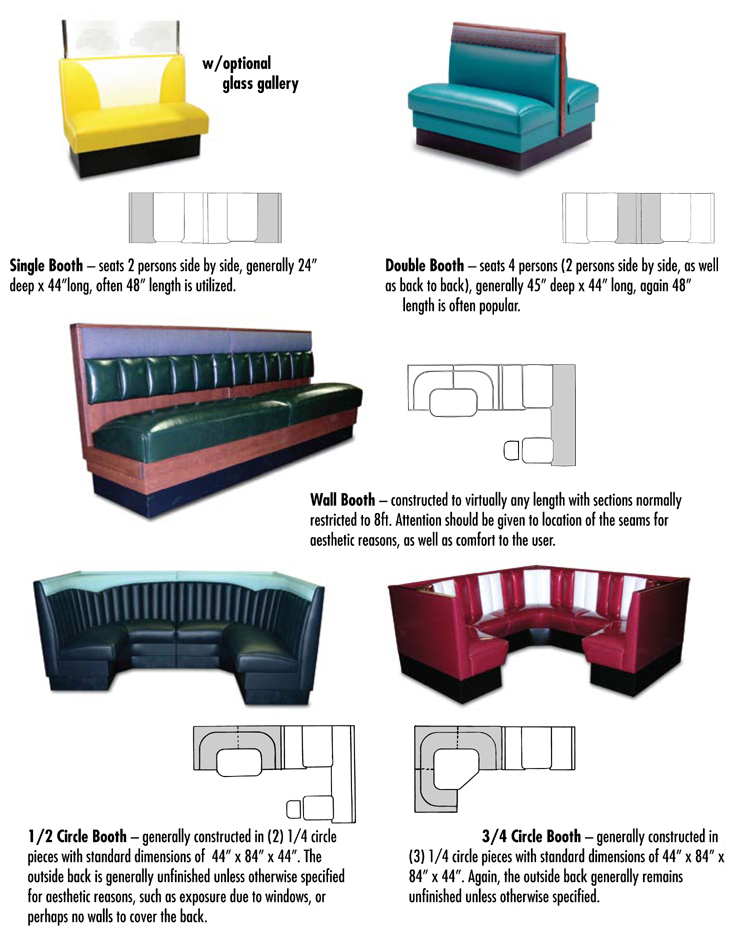 New Retro Dining Booth Seating Options