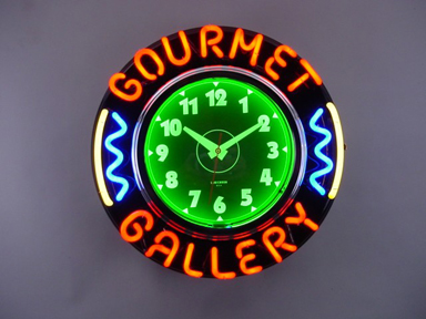 New Retro Custom Neon Clock - 20 inch case