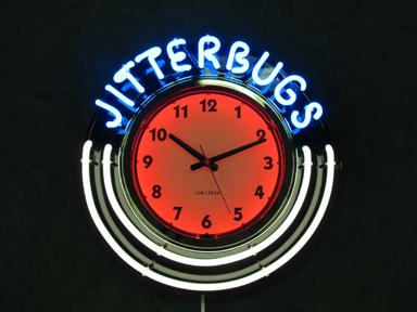 New Retro Custom Neon Clock - 20 inch case