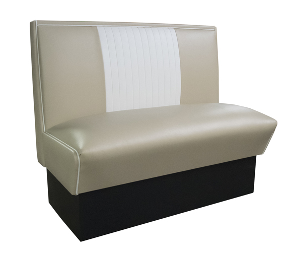 MB-4300 Malibu Bench - Tan and White