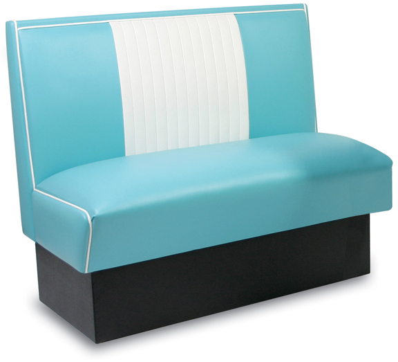 MB-4300 Retro Malibu Bench in Grade 1 Aqua