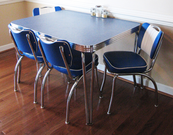 Retro Kitchen with Handle Back Chairs