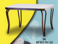 Retro Table with 885 Double Tube Deco Legs