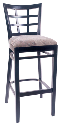 WLS-1200-BS New Retro Dining Woodland Lattice back Bar Stool.