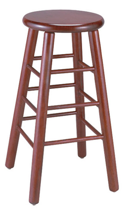 WLS-1310-BS New Retro Dining Woodland Backless Stool.