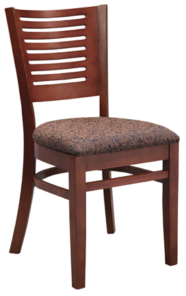 WLS-145 New Retro Dining Woodland Horizontal 6 Dining Chair.