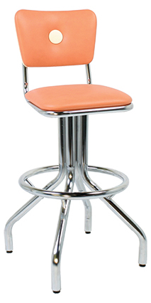 250-921BB Retro Spider Leg Bar Stool with Button Back