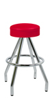 400-125R - New Retro Dining 30" Revolving Pyramid Base Upholstered Ring Seat Barstool