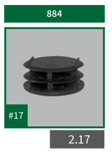 Glide #17 for 884 single tube table legs