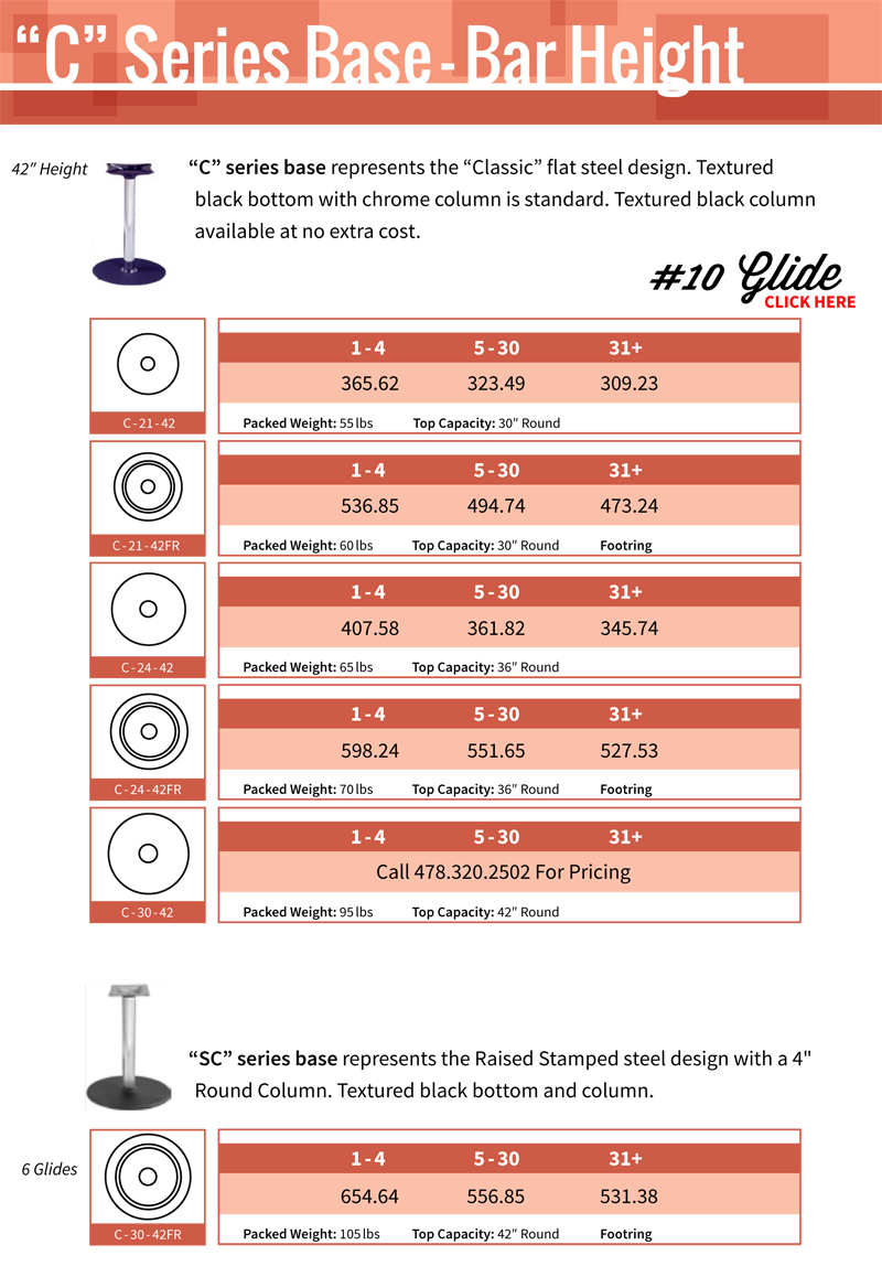 Table Base - C 42"