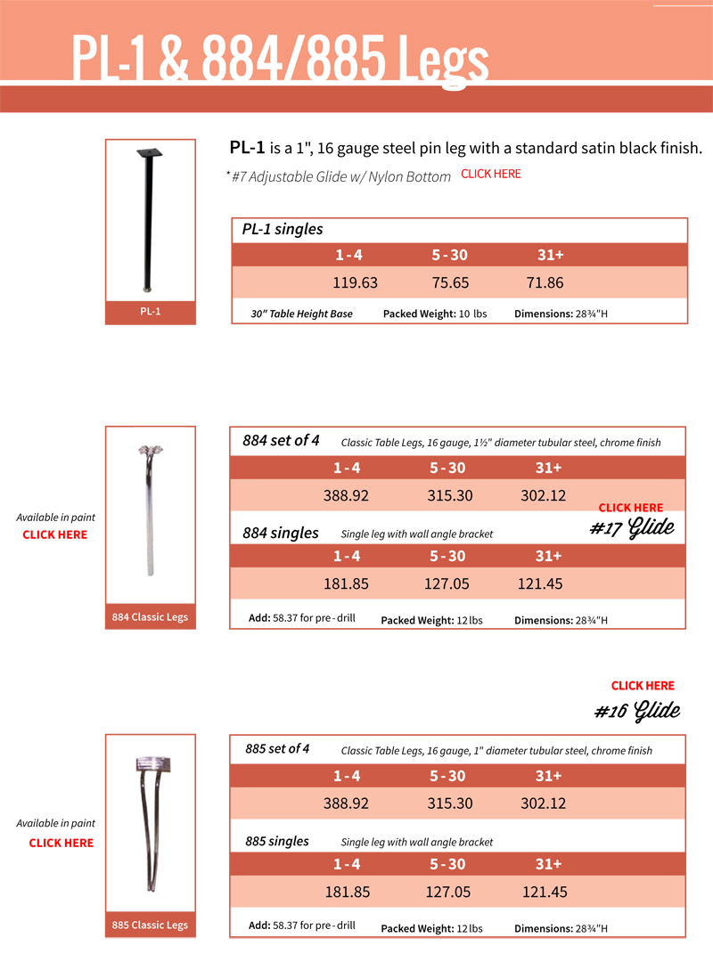 Table Legs